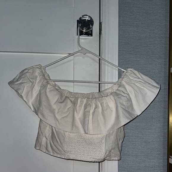 White Ruffle Top - Picture 2 of 2